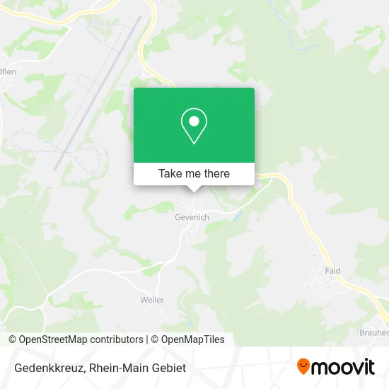 Карта Gedenkkreuz