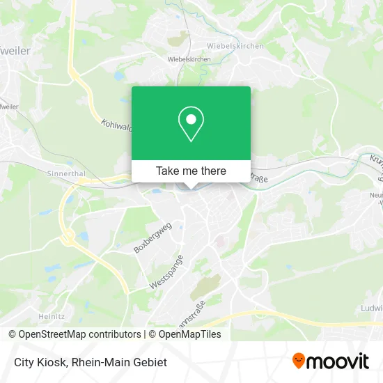City Kiosk map