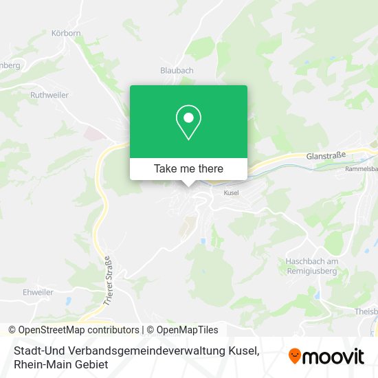Карта Stadt-Und Verbandsgemeindeverwaltung Kusel