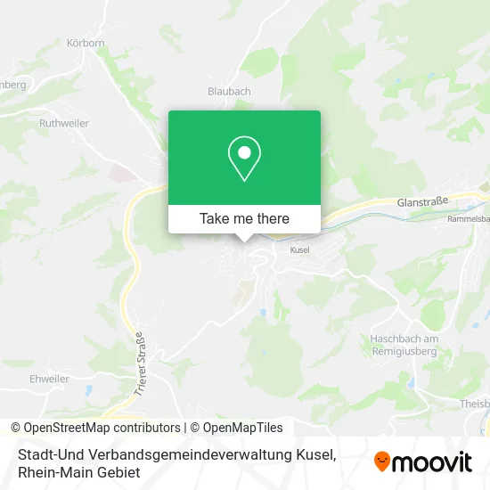 Карта Stadt-Und Verbandsgemeindeverwaltung Kusel