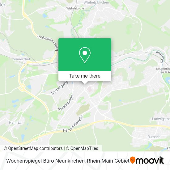 Карта Wochenspiegel Büro Neunkirchen