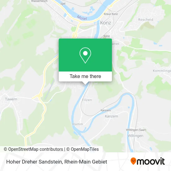 Карта Hoher Dreher Sandstein