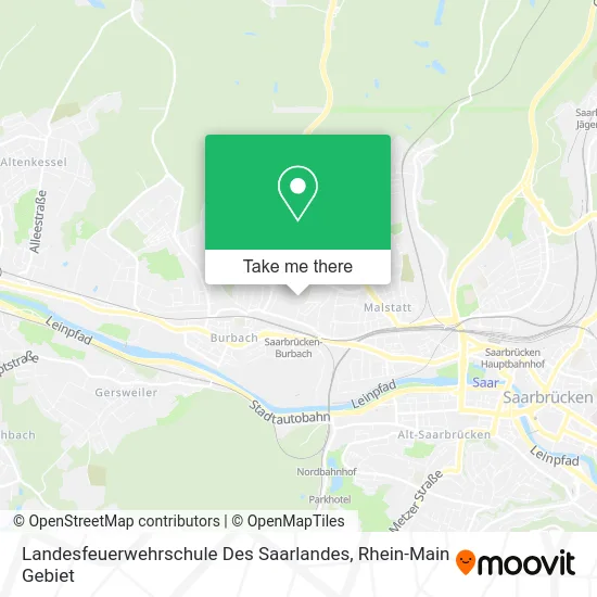 Карта Landesfeuerwehrschule Des Saarlandes