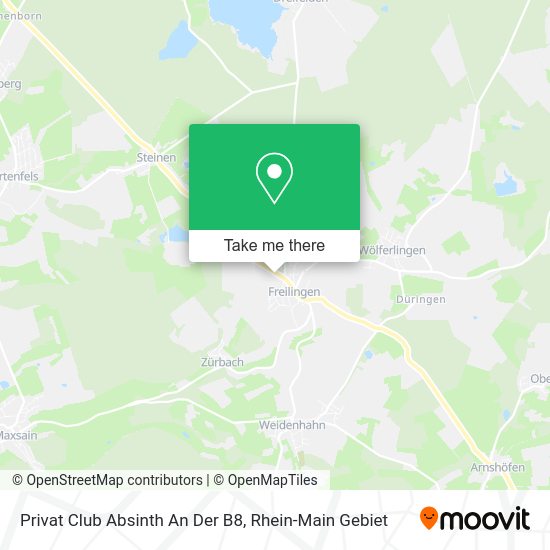 Карта Privat Club Absinth An Der B8
