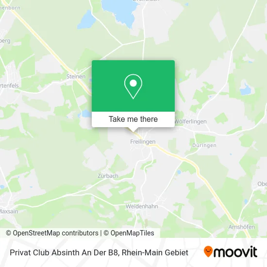 Карта Privat Club Absinth An Der B8