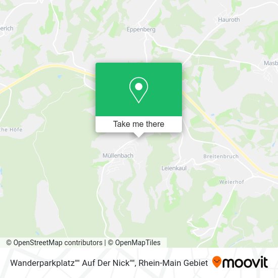 Карта Wanderparkplatz"" Auf Der Nick""