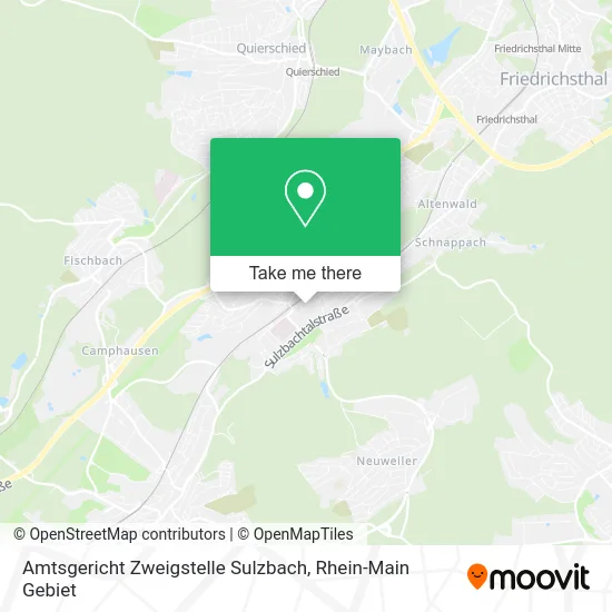 Карта Amtsgericht Zweigstelle Sulzbach