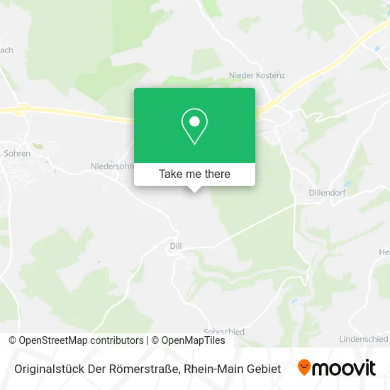 Карта Originalstück Der Römerstraße