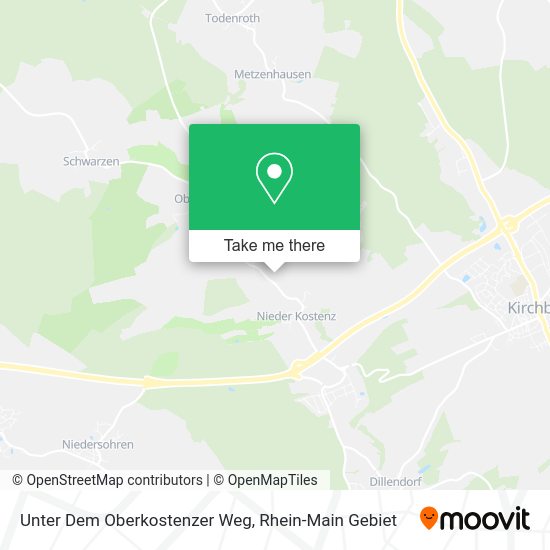 Карта Unter Dem Oberkostenzer Weg