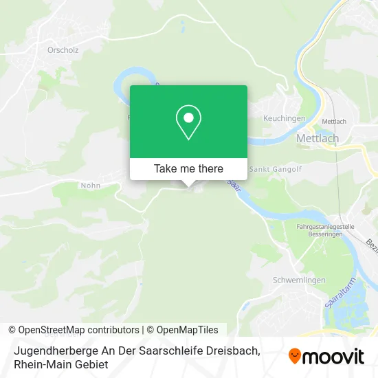 Карта Jugendherberge An Der Saarschleife Dreisbach