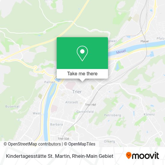 Карта Kindertagesstätte St. Martin