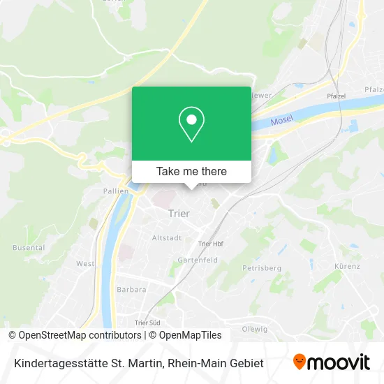 Карта Kindertagesstätte St. Martin