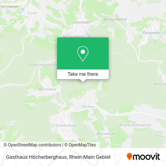Карта Gasthaus Höcherberghaus
