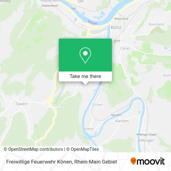 Карта Freiwillige Feuerwehr Könen