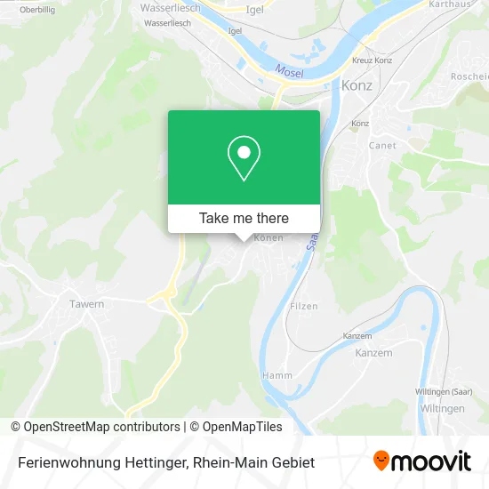 Карта Ferienwohnung Hettinger