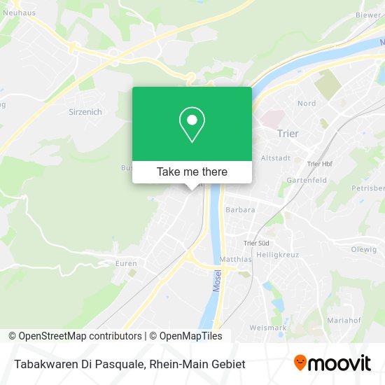 Карта Tabakwaren Di Pasquale
