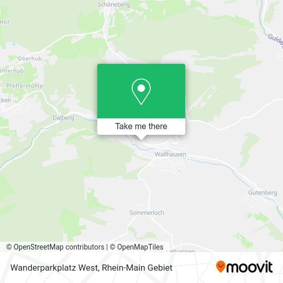 Карта Wanderparkplatz West