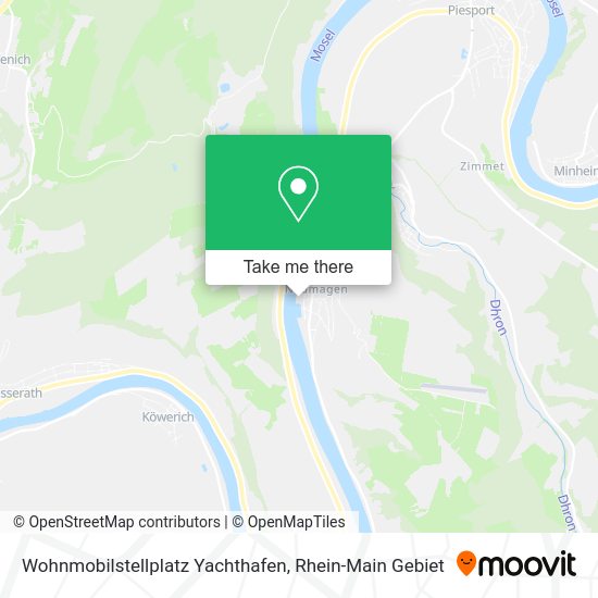 Карта Wohnmobilstellplatz Yachthafen