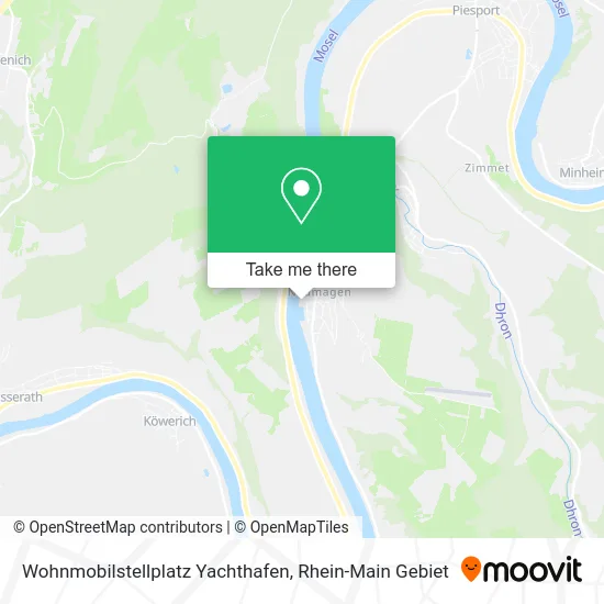 Карта Wohnmobilstellplatz Yachthafen