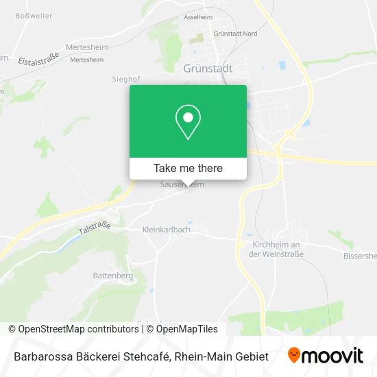 Карта Barbarossa Bäckerei Stehcafé