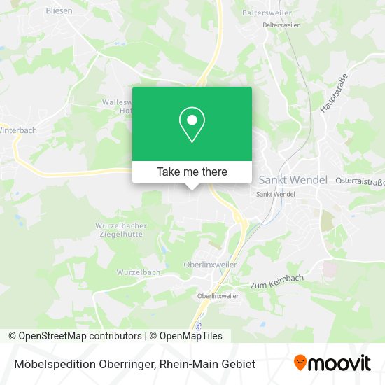 Карта Möbelspedition Oberringer