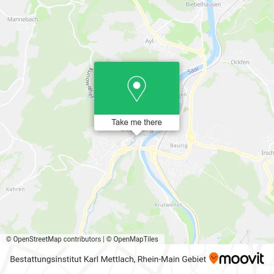 Карта Bestattungsinstitut Karl Mettlach