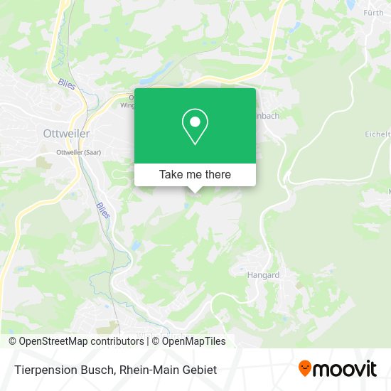 Карта Tierpension Busch