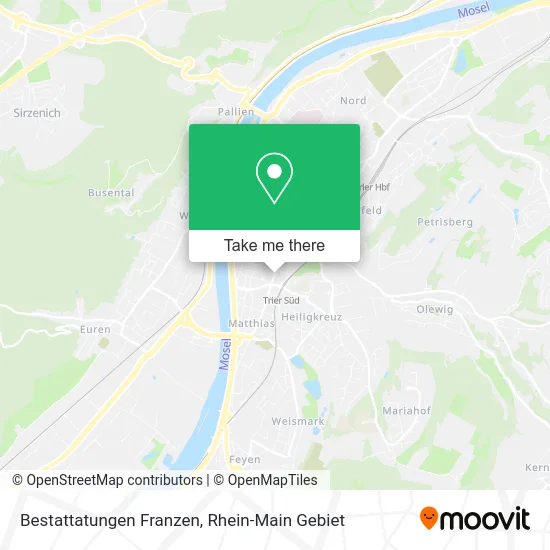 Карта Bestattatungen Franzen