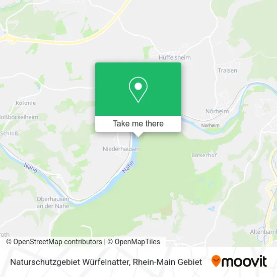 Карта Naturschutzgebiet Würfelnatter