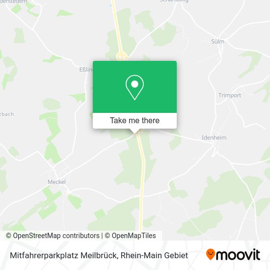 Карта Mitfahrerparkplatz Meilbrück
