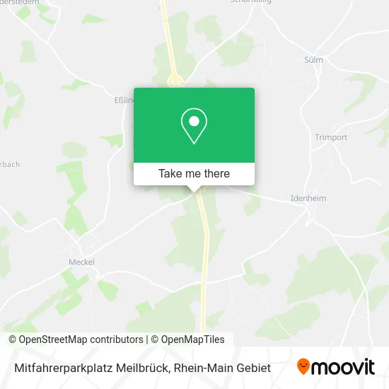 Карта Mitfahrerparkplatz Meilbrück