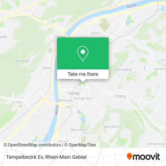 Карта Tempelbezirk Ev