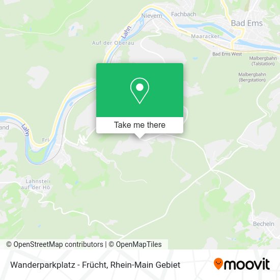 Карта Wanderparkplatz - Frücht