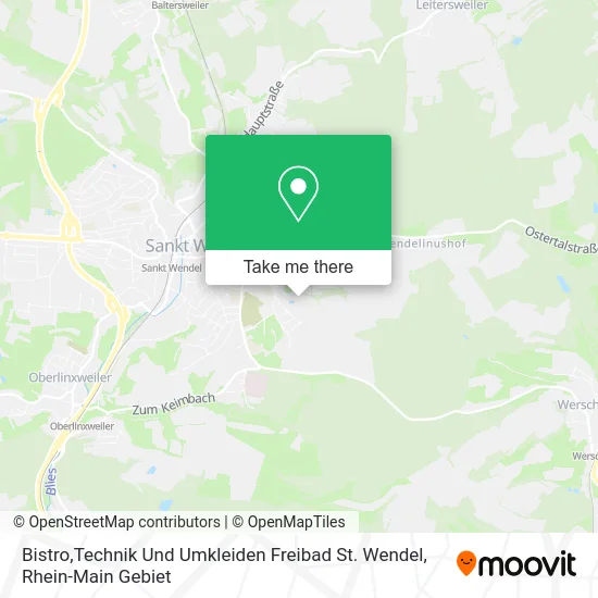 Карта Bistro,Technik Und Umkleiden Freibad St. Wendel