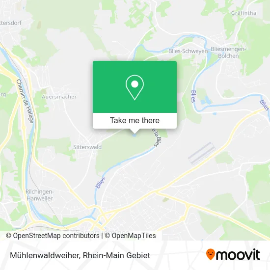 Mühlenwaldweiher map