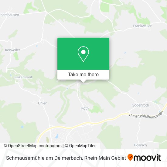 Карта Schmausemühle am Deimerbach