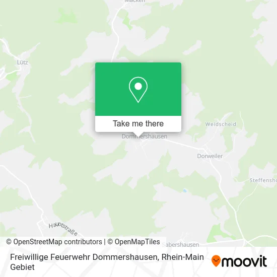 Карта Freiwillige Feuerwehr Dommershausen