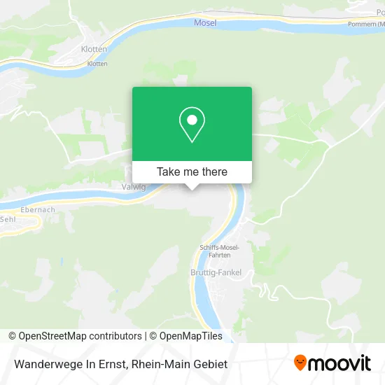 Карта Wanderwege In Ernst