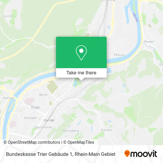 Карта Bundeskasse Trier Gebäude 1