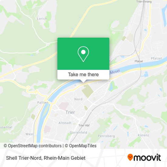 Shell Trier-Nord map