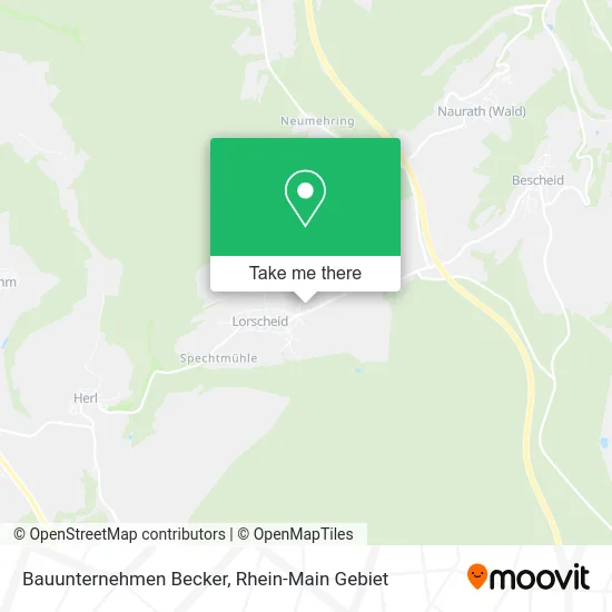 Карта Bauunternehmen Becker