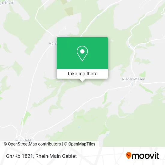 Gh/Kb 1821 map