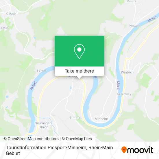 Карта Touristinformation Piesport-Minheim