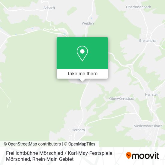 Карта Freilichtbühne Mörschied / Karl-May-Festspiele Mörschied