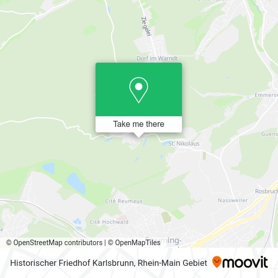 Карта Historischer Friedhof Karlsbrunn