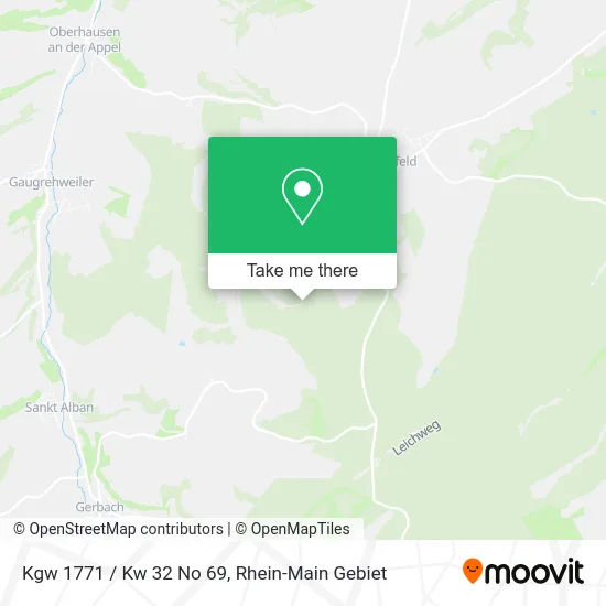 Карта Kgw 1771 / Kw 32 No 69