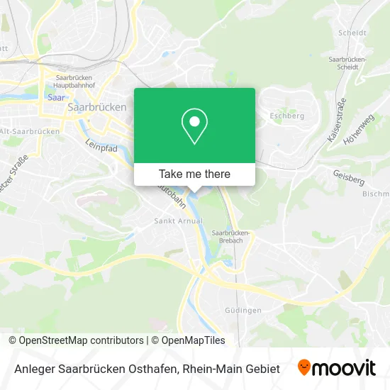 Карта Anleger Saarbrücken Osthafen