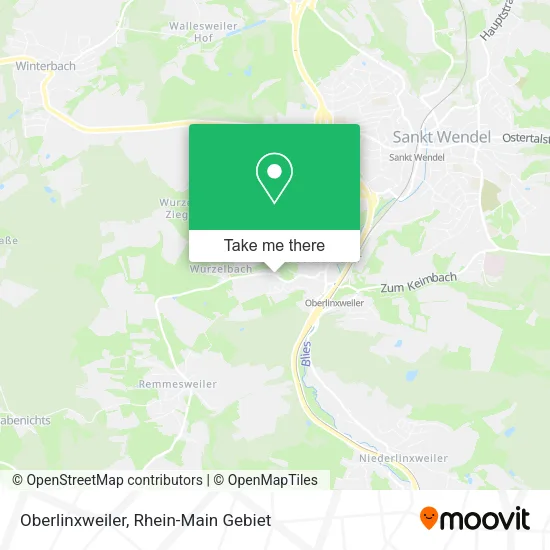 Карта Oberlinxweiler