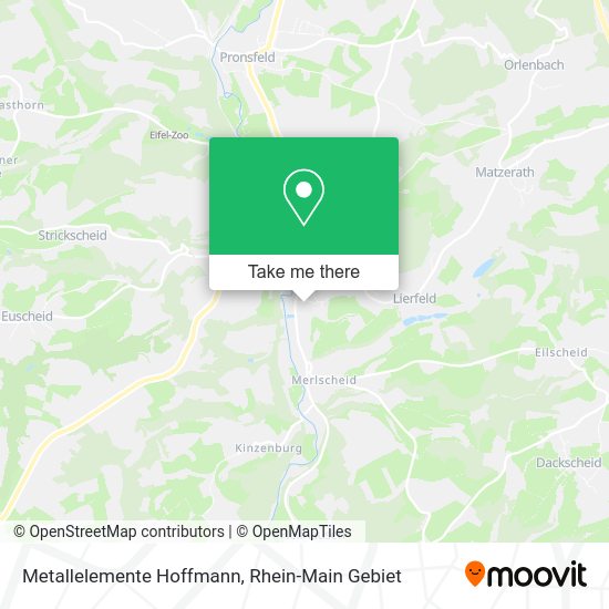 Карта Metallelemente Hoffmann