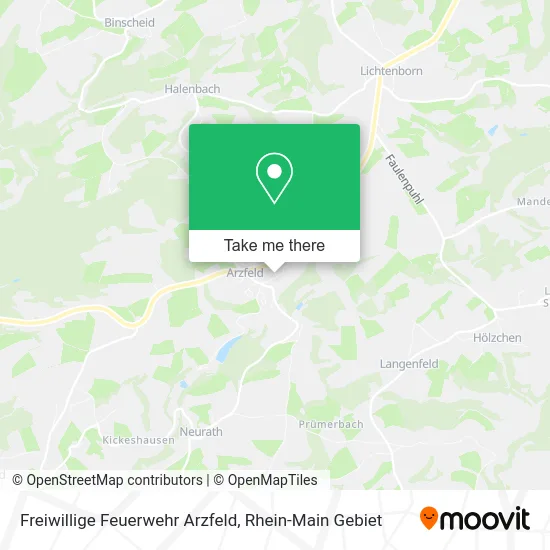 Карта Freiwillige Feuerwehr Arzfeld